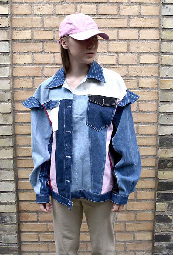 dansk design denimjakke zerowaste