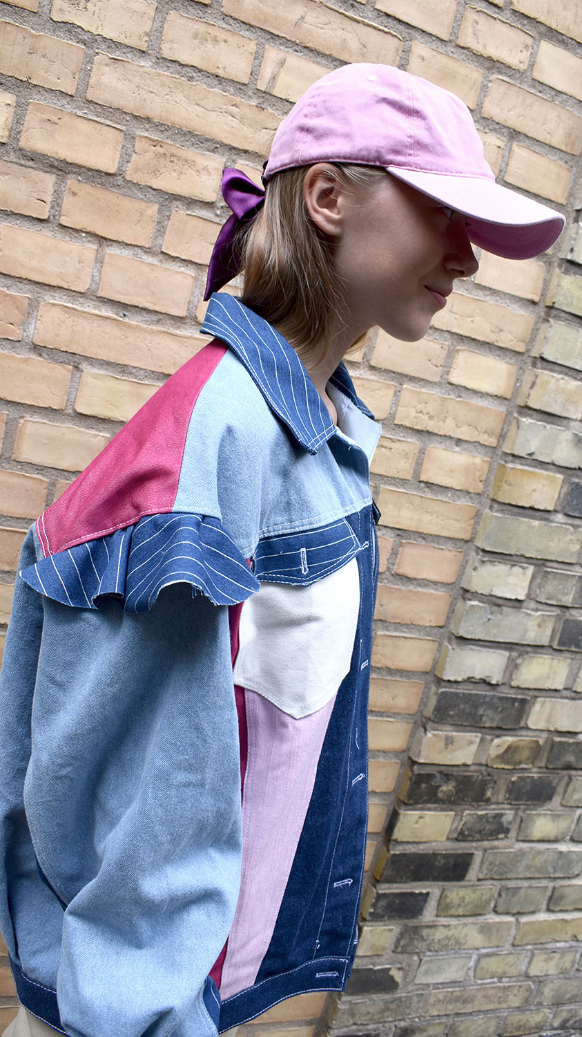 dansk design denimjakke zerowaste