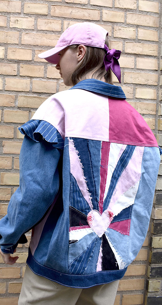 dansk design denimjakke zerowaste
